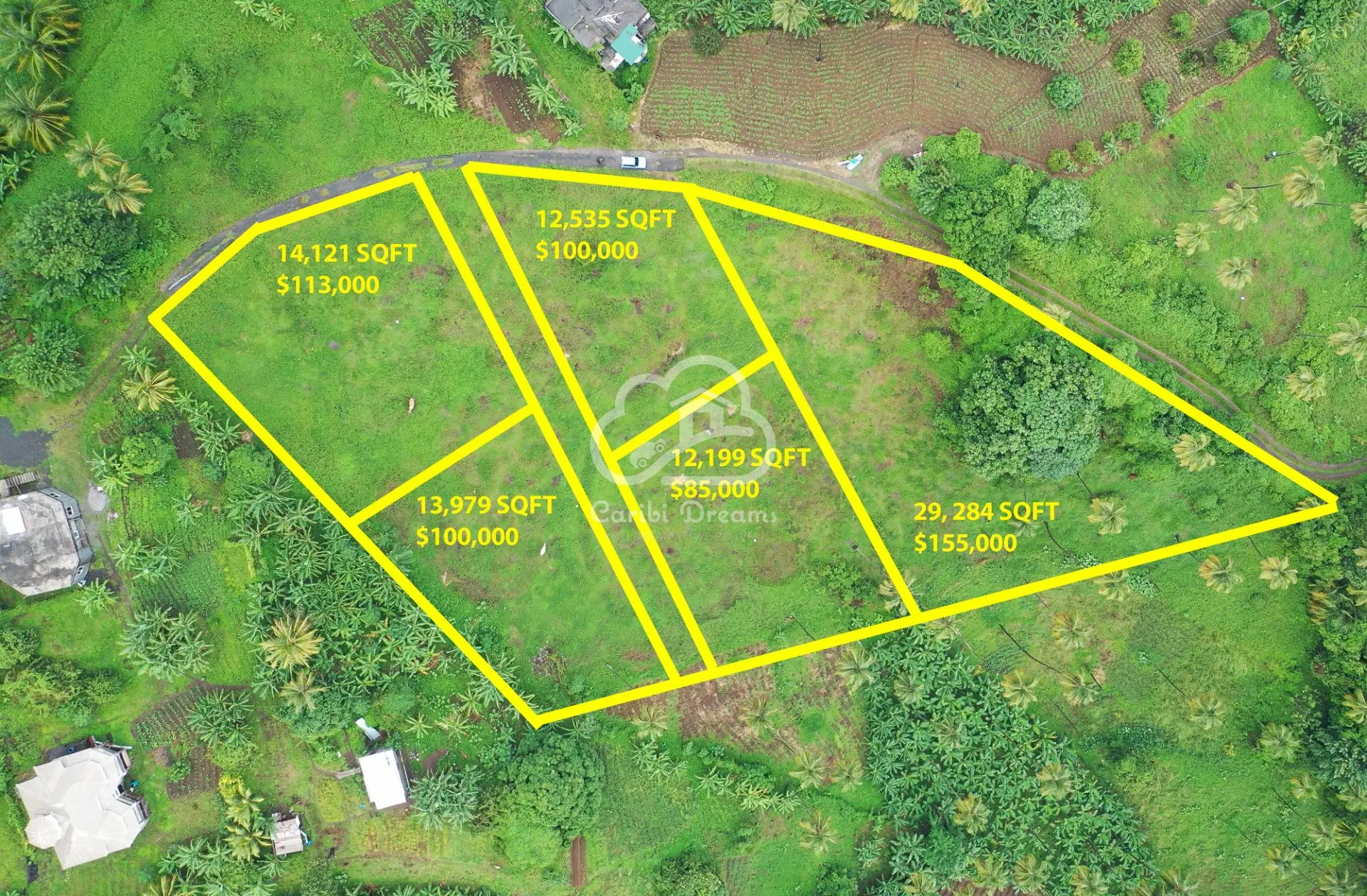 Residential lots in South Union CaribiDreams